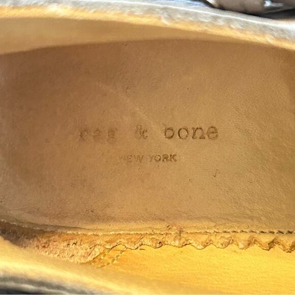 Rag & Bone Gray Sullivan Nubuck Leather Ankle Boot Size 36 US 6 - Picture 13 of 14